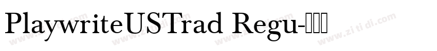 PlaywriteUSTrad Regu字体转换